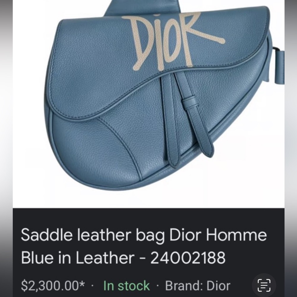 Saddle leather bag Dior